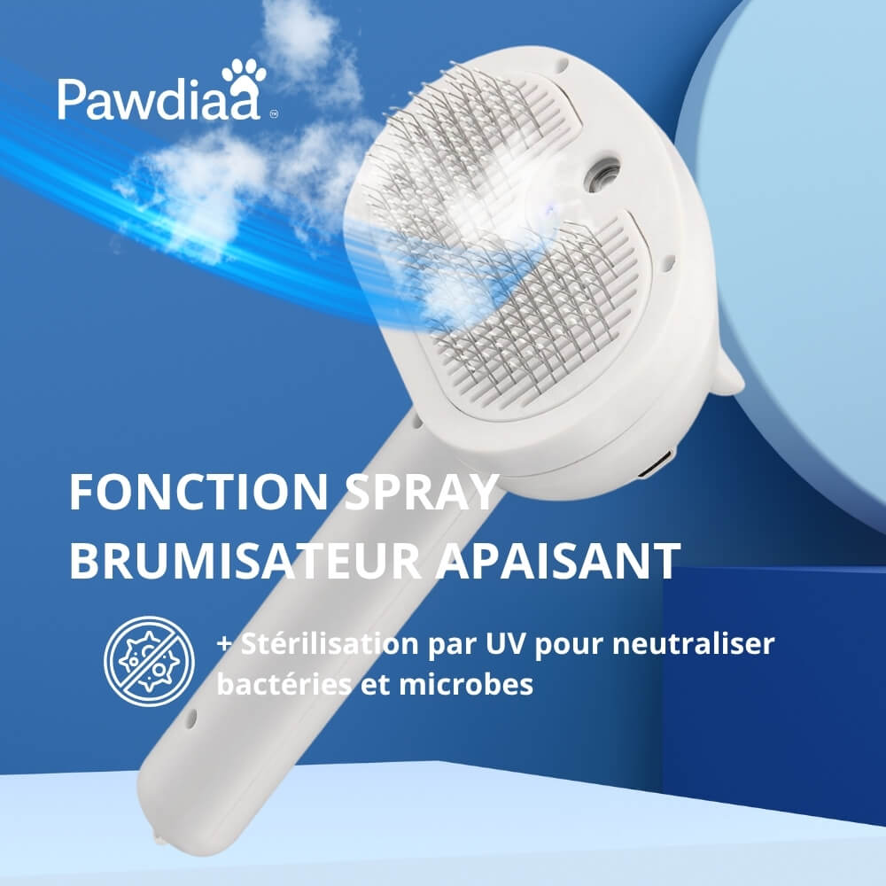 RitualSpray™ – Brosse à Spray UV pour Animaux Sensibles